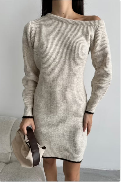 Robe Surélevée Demi-lune couleur pierre